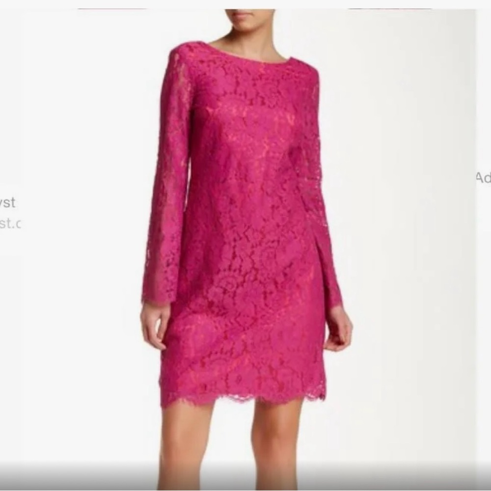 NWT Alexia Admor pink lace dress Valentines Day 💕 sz small